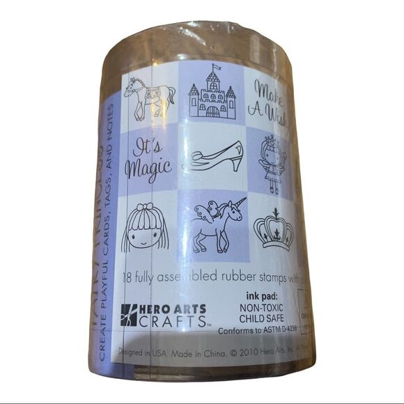 Hero Arts Crafts “Fairy Princess” 18 Wood block Stamps + Ink - Picture 5 of 8